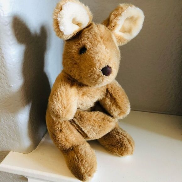 Vintage Plush Kangaroo Stuffed Animal - Picture 2 of 7